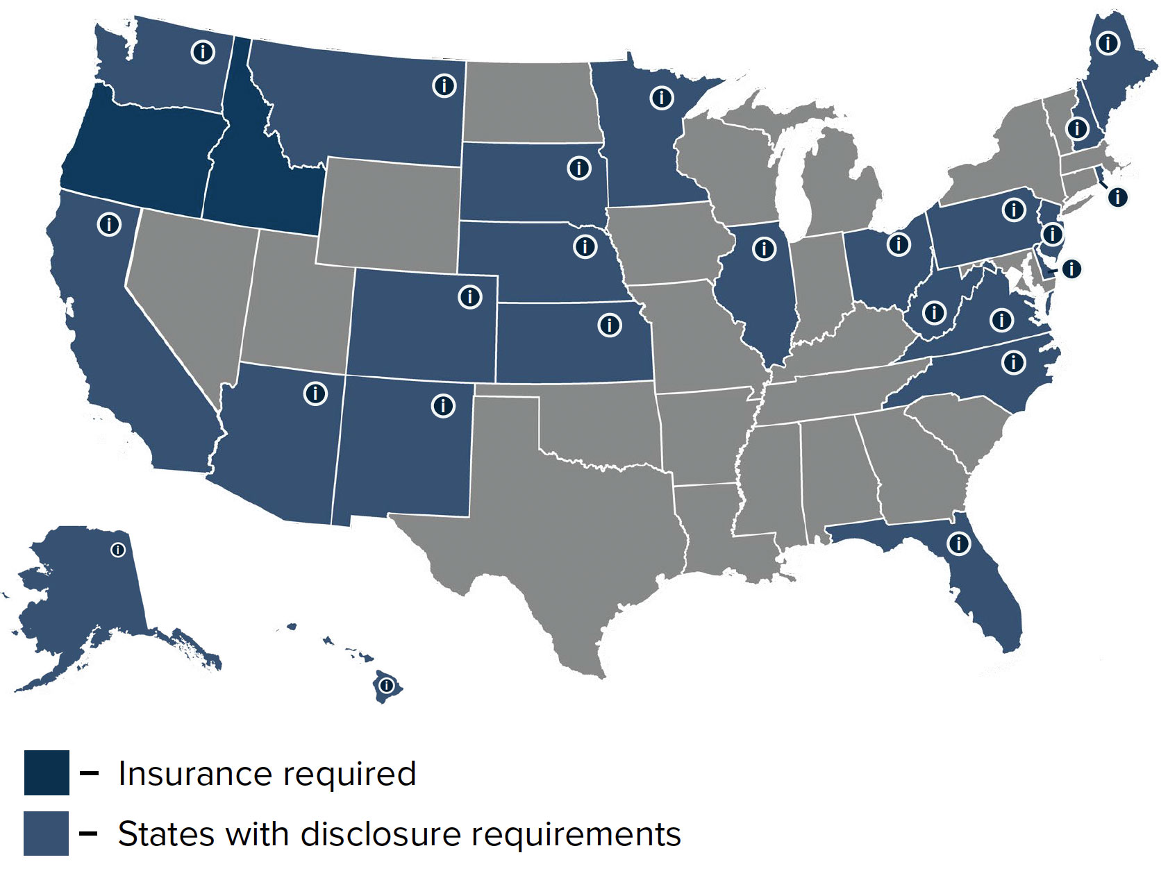 Attorney insurance map