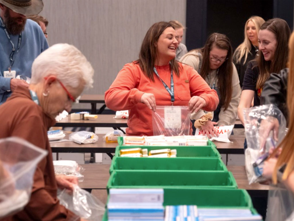 Leavitt Recreation & Hospitality Sponsors a Hygiene Kit Assembly Event